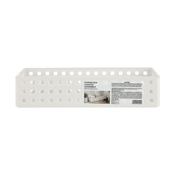 MINISO STACKABLE STORAGE BOX ( LONG ) ( MEDIUM ) 2008109010102 LIFE DEPARTMENT