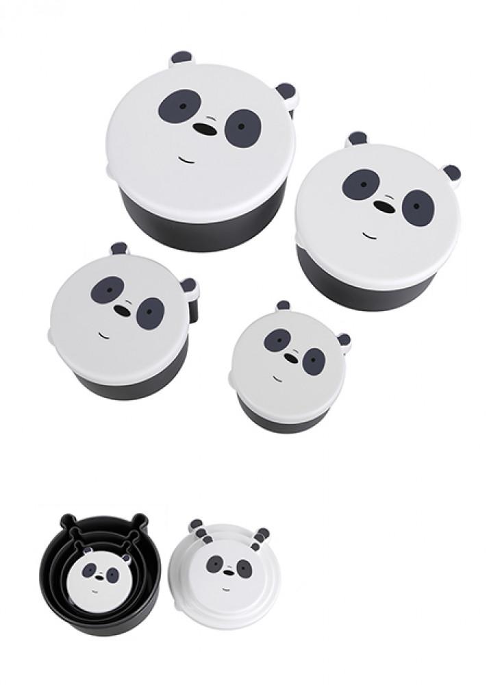 Miniso We Bare Bears Food Container Set(Panda) 2008138612100-2