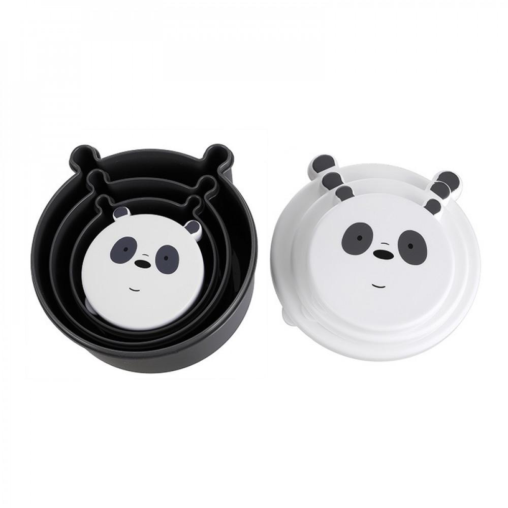 Miniso We Bare Bears Food Container Set(Panda) 2008138612100-5
