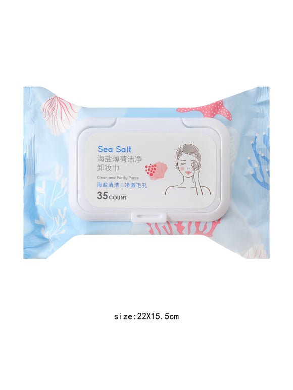 MINISO SEA SALT MINT MAKEUP REMOVER WIPES (35 WIPES) 2008470010107 MAKEUP REMOVER