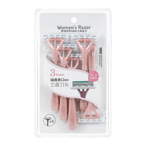 Mini So Lady Razor MINISO SMOOTH 3-BLADE WOMEN'S RAZOR(5 PACK) 2010171710101 RAZOR | Sonee ...