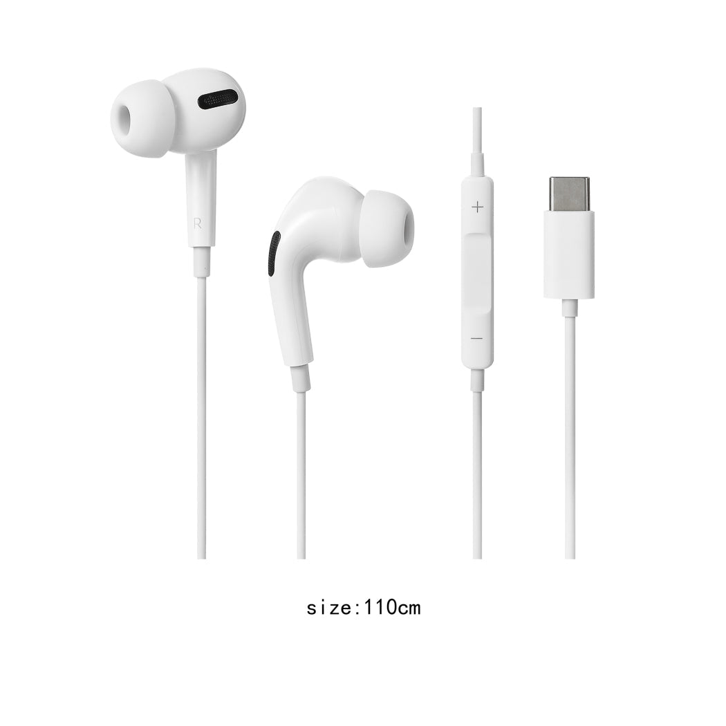 MINISO TYPE-C IN-EAR EARPHONES MODEL: 6310T# (WHITE) 2010282010107 EARPHONES