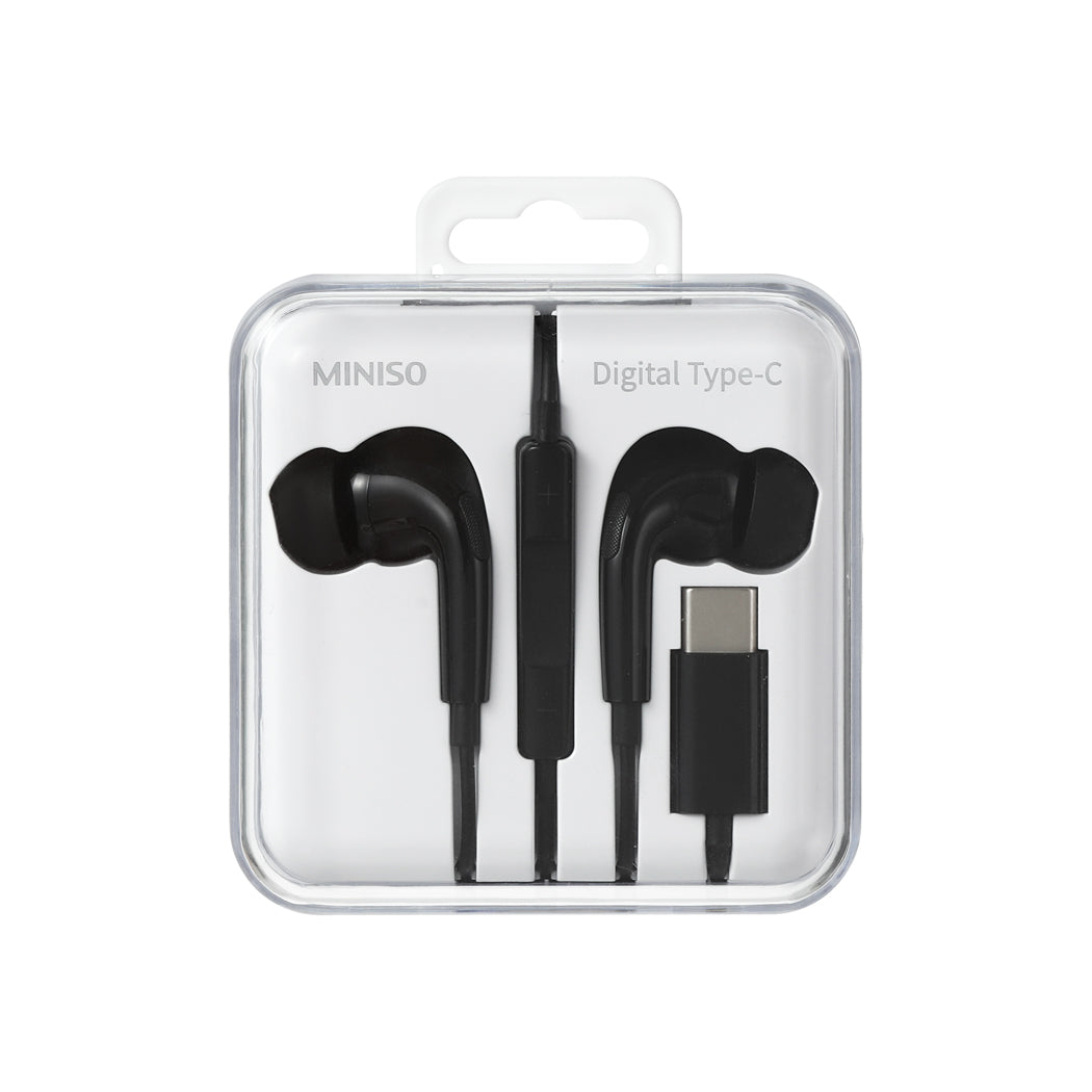 MINISO TYPE-C IN-EAR EARPHONES (BLACK) 2010307110102 EARPHONES