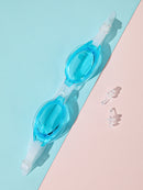 MINISO ADULT'S BASIC SWIMMING GOGGLES ( LIGHT BLUE ) 2010407314103 SWIMMING GOGGLES-3