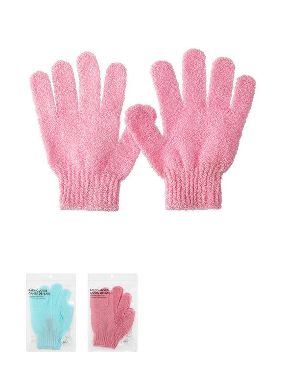MINISO EXFOLIATING BATH GLOVES (2 COLORS) 2010436410104 SHOWER SPONGE