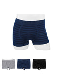 MINISO HIGH ELASTICITY STRIPED BOXERS FOR MEN (ASSORTED 3 PCS)(XL) 2010443711102 MEN'S BOXERS-1