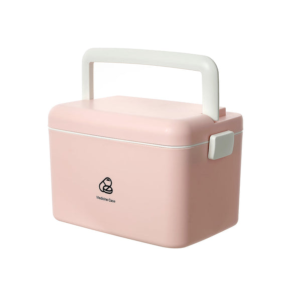 MINISO DOUBLE-LAYER MEDICINE CASE FOR HOME(PINK) 2011382711109 SUNDRIES STORAGE