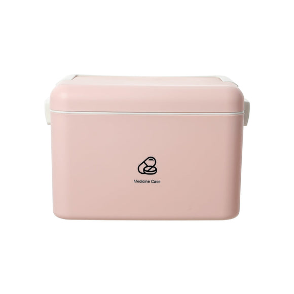 MINISO DOUBLE-LAYER MEDICINE CASE FOR HOME(PINK) 2011382711109 SUNDRIES STORAGE