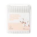 MINISO COTTON SWABS WITH PAPER STICKS (ROUND HEAD, 50 PCS) 2011388910100 COTTON SWABS-1