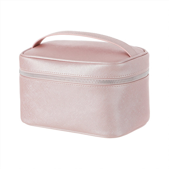 MINISO RECTANGULAR PEARLIZED PINK COSMETIC BAG(PINK) 2011464410104 COSMETIC BAG