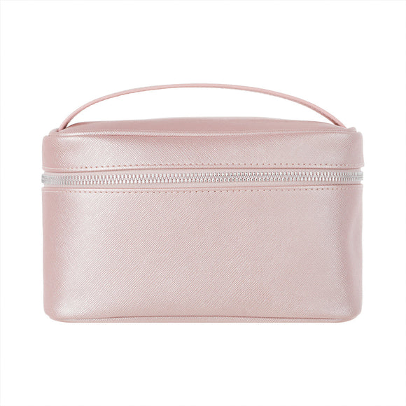 MINISO RECTANGULAR PEARLIZED PINK COSMETIC BAG(PINK) 2011464410104 COSMETIC BAG