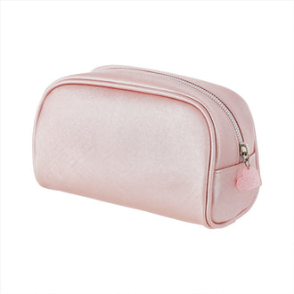 MINISO RECTANGULAR PEARLIZED PINK COSMETIC BAG WITH ROUND EDGE(PINK) 2011464610108 COSMETIC BAG
