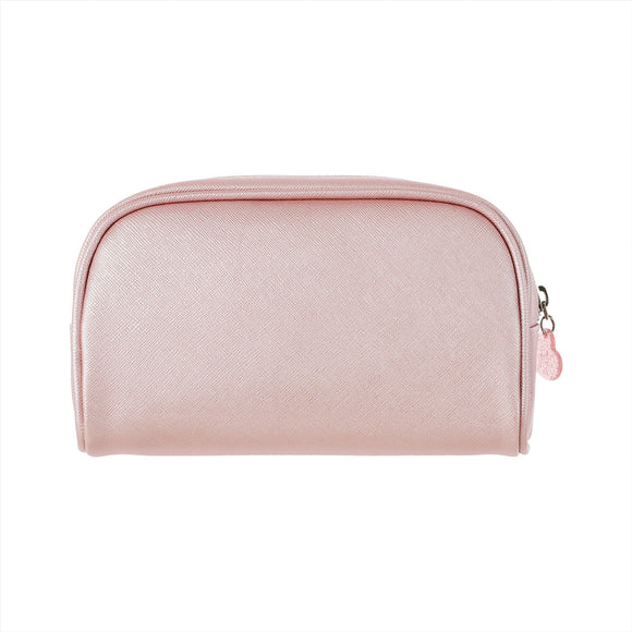 MINISO RECTANGULAR PEARLIZED PINK COSMETIC BAG WITH ROUND EDGE(PINK) 2011464610108 COSMETIC BAG