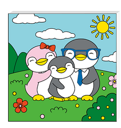 MINISO PAINTING KIT 25×25CM(PENGUIN FAMILY) 2011887711109 PAINTING TOYS