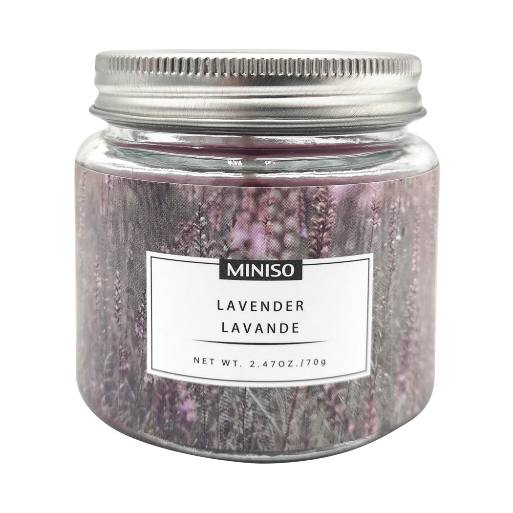 MINISO GARDEN SERIES JAR CANDLE ( LAVENDER, 70G ) 2012266512102 CANDLE-1