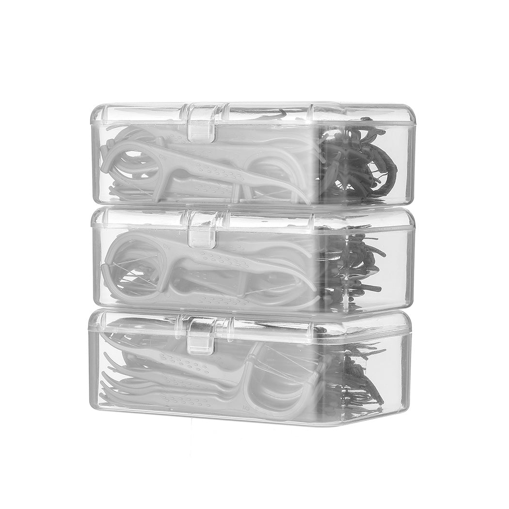 MINISO BAMBOO CHARCOAL SMOOTH THIN ANTIBACTERIAL DENTAL FLOSSERS (50 PCS*3） 2012269410108 DENTAL FLOSS