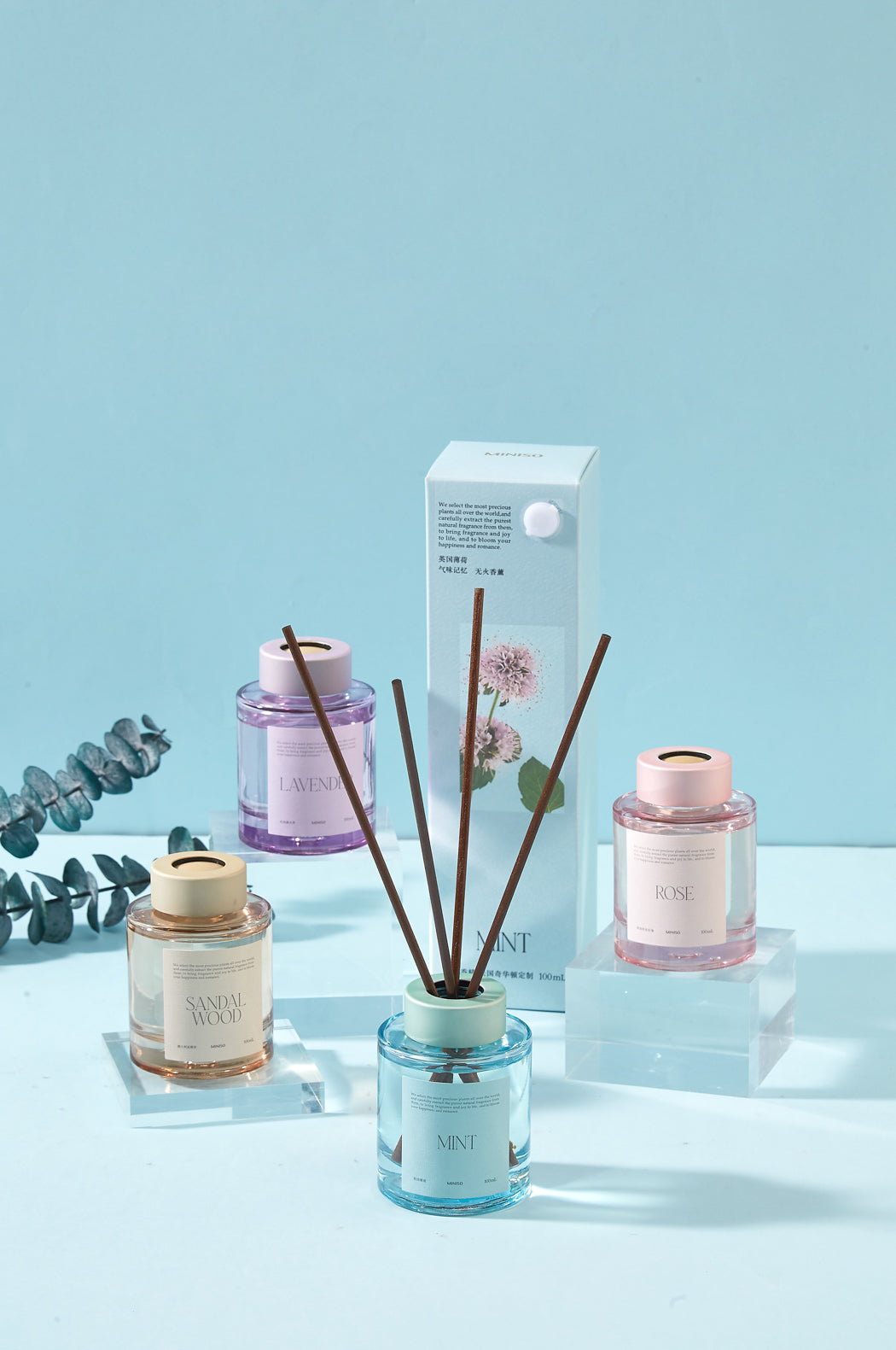 MINISO THE LANGUAGE OF FLOWERS SERIES REED DIFFUSER(FRENCH LAVENDER, 100ML) 2012403512101 SCENT DIFFUSER