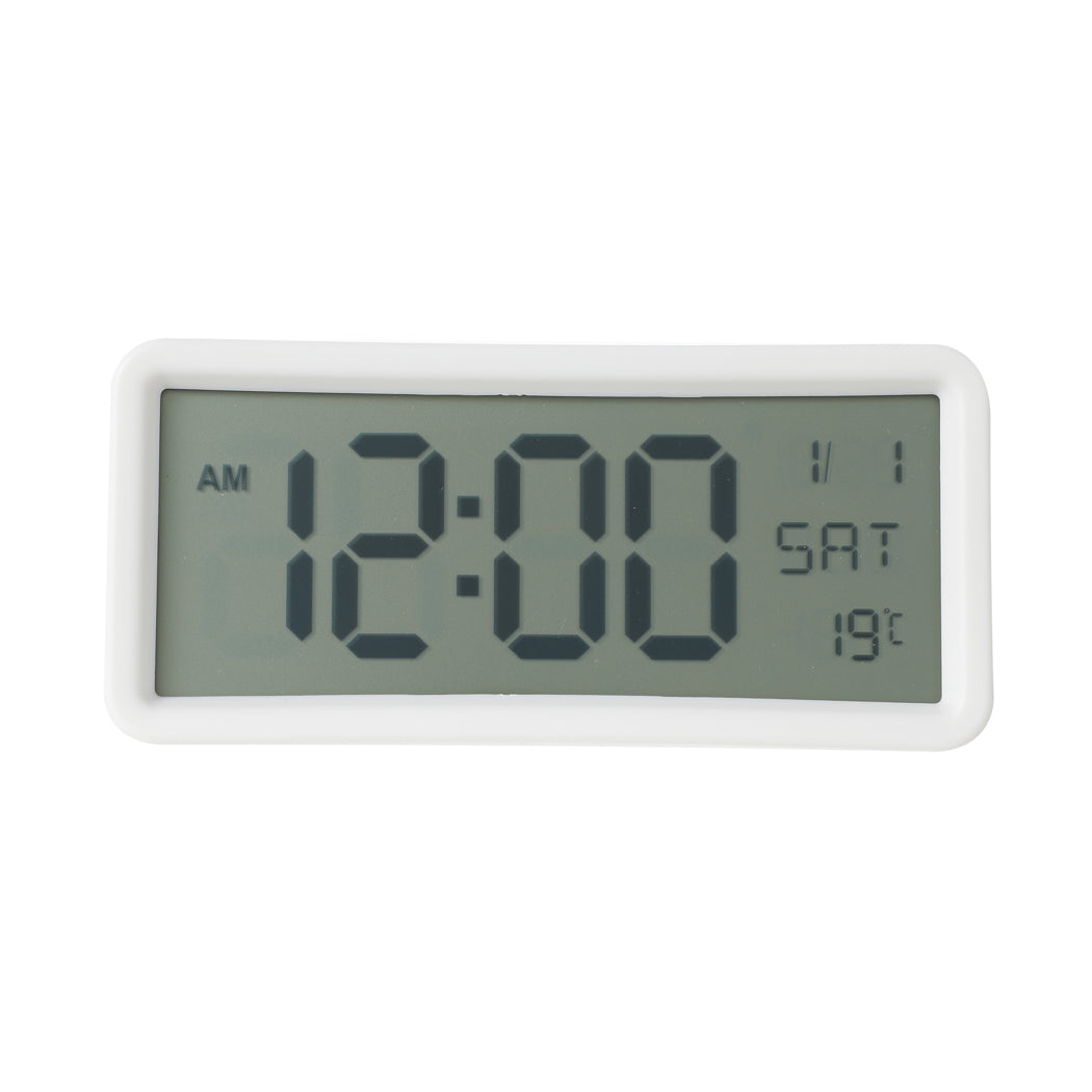MINISO LARGE SCREEN ELECTRONIC ALARM CLOCK (WHITE) 2012659110106 ALARM/ CLOCK