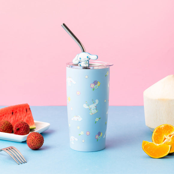 MINISO CINNAMOROLL STEEL TUMBLER WITH STRAW (580ML) 2012674110105 STEEL CUP