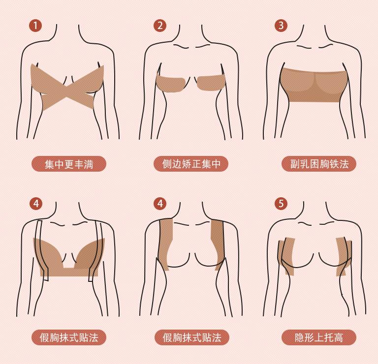 MINISO EASY-TO-CUT BREAST LIFT TAPE(SKIN COLOR) 2012681111102 SEAMLESS BRA