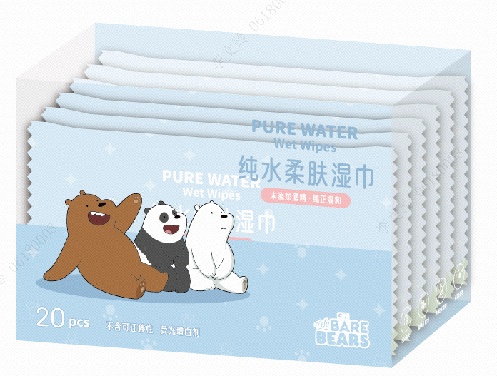 MINISO WE BARE BEARS COLLECTION WET WIPES (1 WIPE* 30 PACKS) 2012692810100 WET WIPES