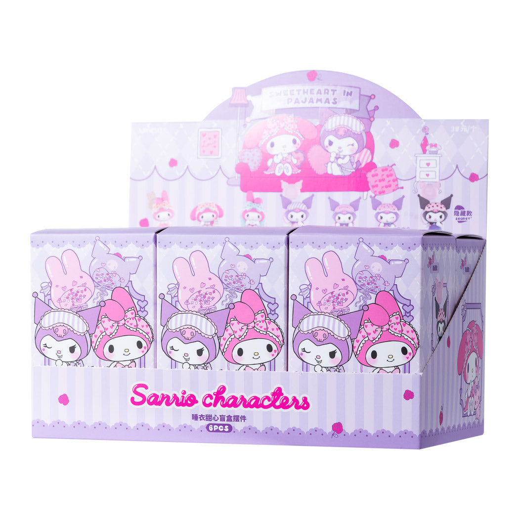 MINISO SANRIO CHARACTERS PAJAMAS SWEETHEART BLIND BOX FIGURE MODEL 2012766610100 BLIND BOX