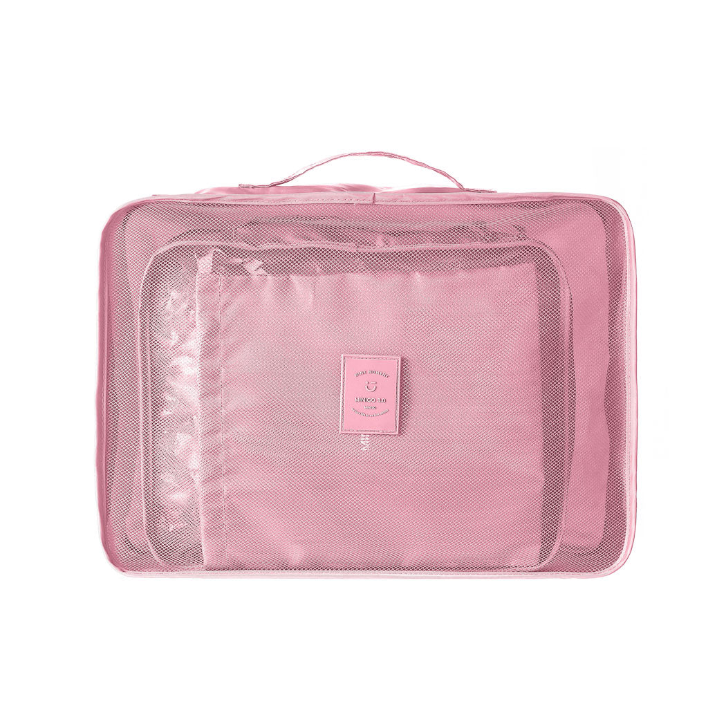 MINISO MINIGO3.0 CLOTHES STORAGE BAG ( 3 PCS ) ( PINK ) 2012810210102 TRAVEL STORAGE BAG
