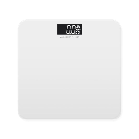 MINISO 28CM TEMPERED GLASS DIGITAL BODY WEIGHT SCALE WITH TEMPERATURE