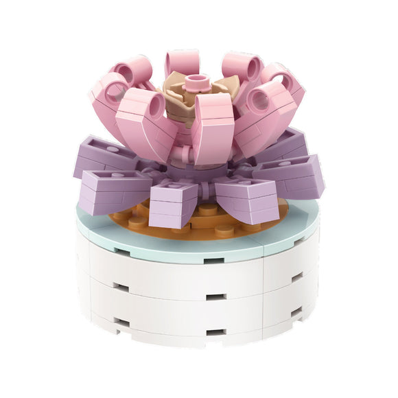 MINISO FLOWER LANGUAGE SERIES SUCCULENT PLANTS BUILDING BLOCKS(NOT YET LOVERS) 2013068010100 BUILDING BLOCKS