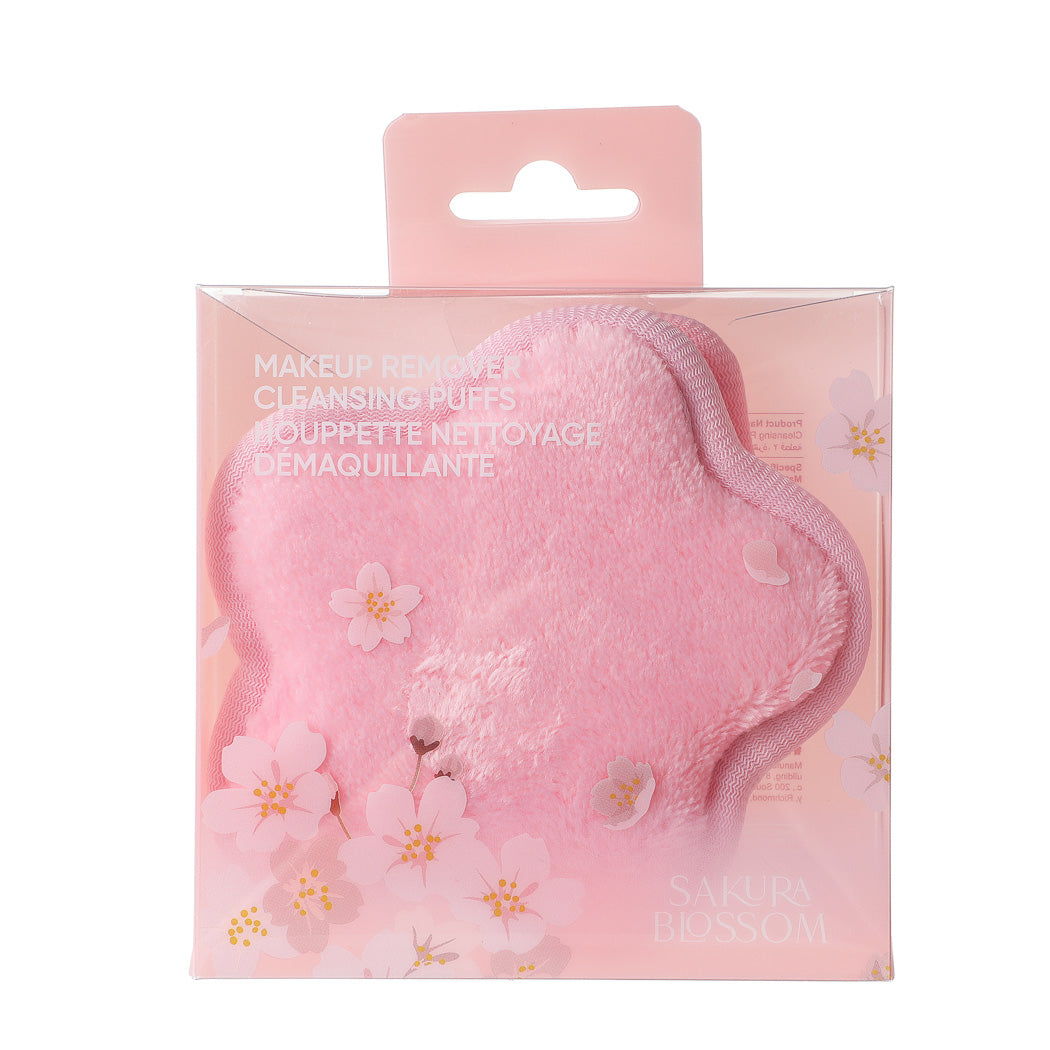 MINISO SAKURA BLOSSOM SERIES FLOWER MAKEUP REMOVER CLEANSING PUFFS (2 PCS) 2013086710105 FACIAL CLEANSING SPONGE
