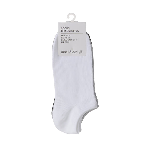 MINISO WOMEN'S CLASSIC LOW-CUT SOCKS (3 PAIRS) 2013101610106 WOMEN'S LOW-CUT SOCKS