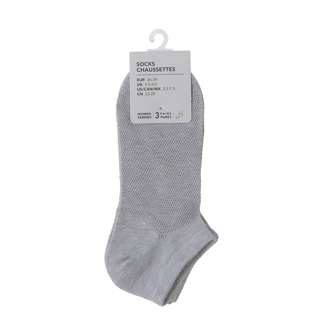 MINISO WOMEN'S BREATHABLE LOW-CUT SOCKS ( 3 PAIRS ) 2013102110100 WOMEN'S LOW-CUT SOCKS