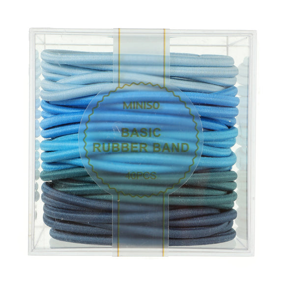 MINISO COLORFUL HAIR TIES WITH CONTAINER (40 PCS) 2013200610106 RUBBER BAND