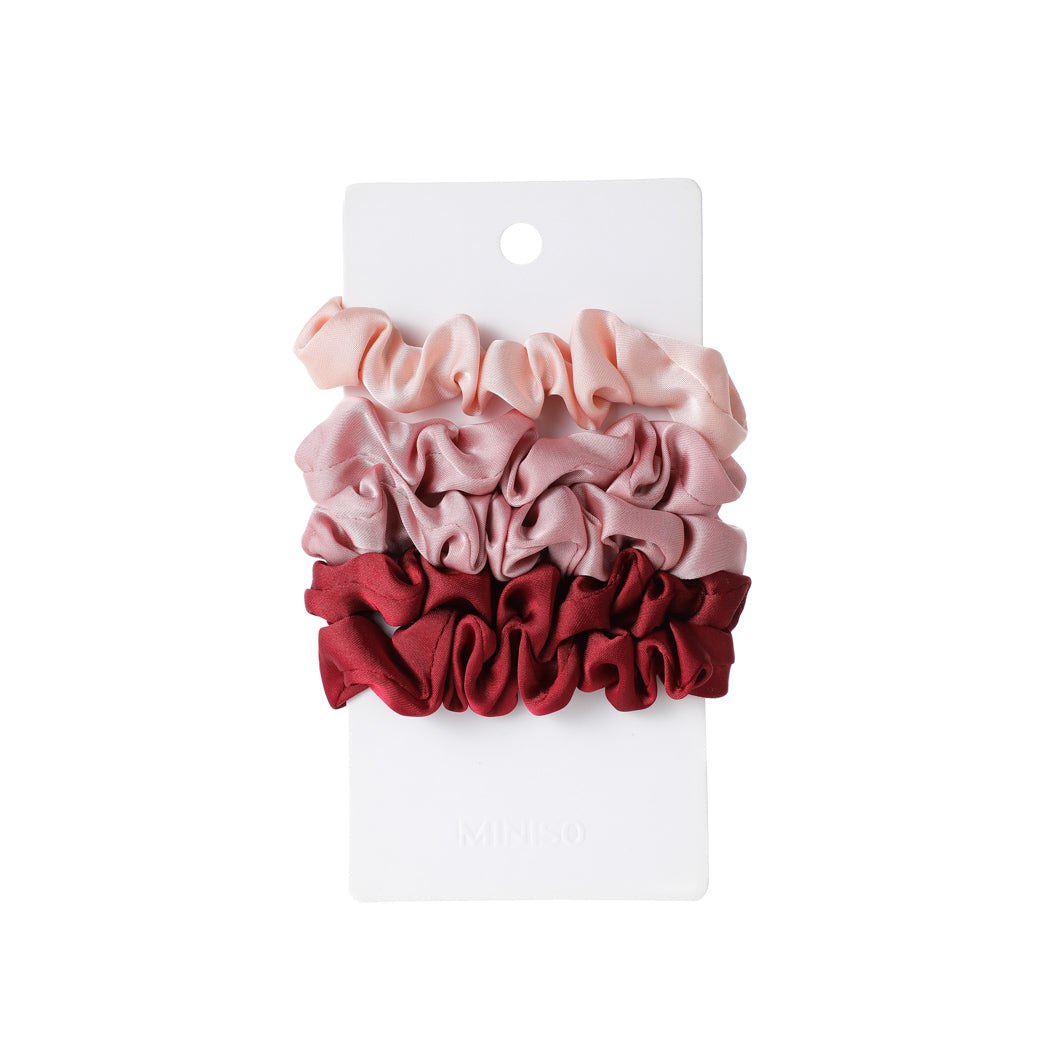 MINISO SMALL COLOR GRADIENT HAIR TIES ( 5 PCS, PINK ) 2013219710101 HEAD TIE