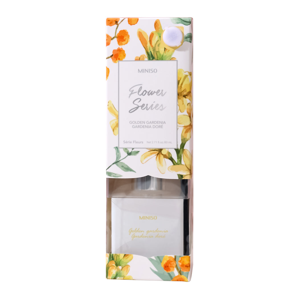 MINISO FLOWER LANGUAGE OF FOUR SEASONS SERIES REED DIFFUSER (GOLDEN GARDENIA) 2013236510104 SCENT DIFFUSER