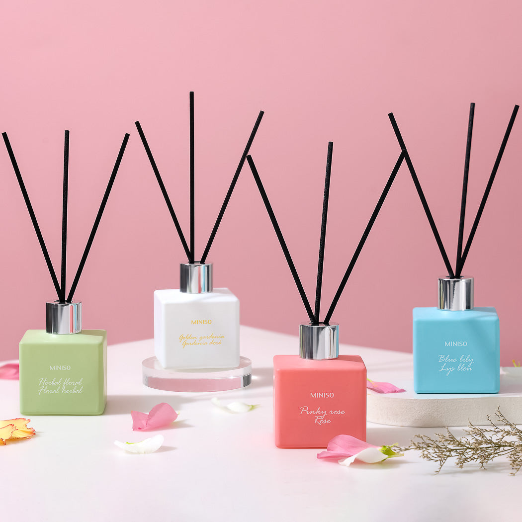 MINISO FLOWER LANGUAGE OF FOUR SEASONS SERIES REED DIFFUSER (BLUE LILY) 2013236512108 SCENT DIFFUSER-3