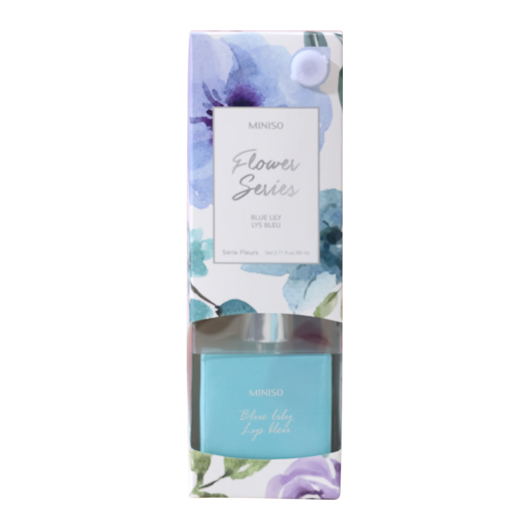 MINISO FLOWER LANGUAGE OF FOUR SEASONS SERIES REED DIFFUSER (BLUE LILY) 2013236512108 SCENT DIFFUSER