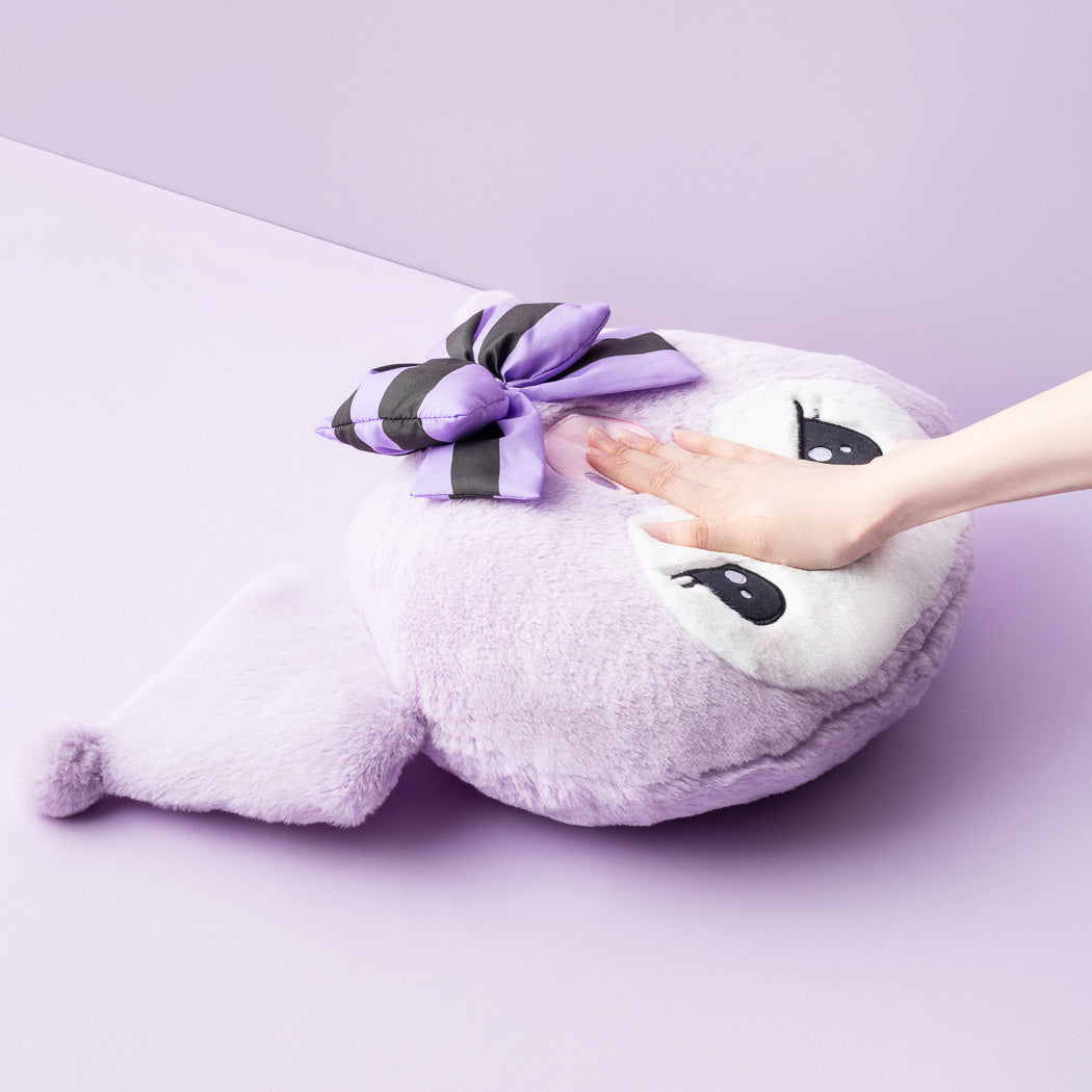 MINISO KUROMI SERIES PURPLE HEAD-SHAPE PILLOW (KUROMI) 2013325810108 BACK CUSHION