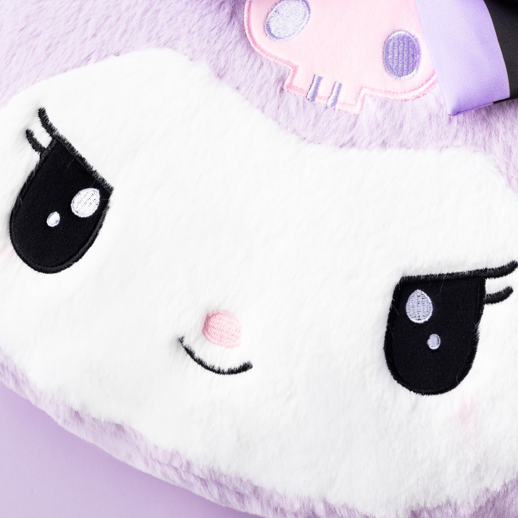 MINISO KUROMI SERIES PURPLE HEAD-SHAPE PILLOW (KUROMI) 2013325810108 BACK CUSHION