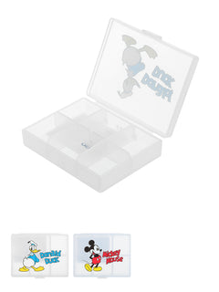 MINISO MICKEY MOUSE COLLECTION 6 LATTICE PILL BOX 2013344510102 TRAVEL BOTTLES