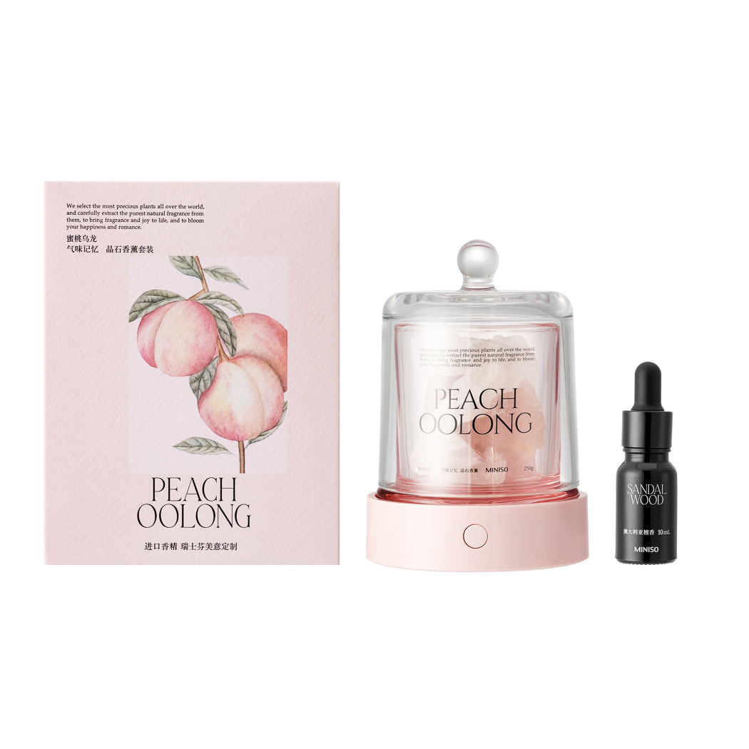 MINISO LANGUAGE OF FLOWERS 3.0 SERIES CRYSTAL DIFFUSER (PEACH OOLONG) 2013349010102 AROMA DIFFUSER-2
