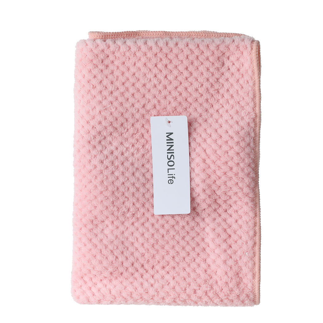 MINISO CLASSIC SOLID COLOR JACQUARD TOWEL(PINK) 2013354911104 TOWEL