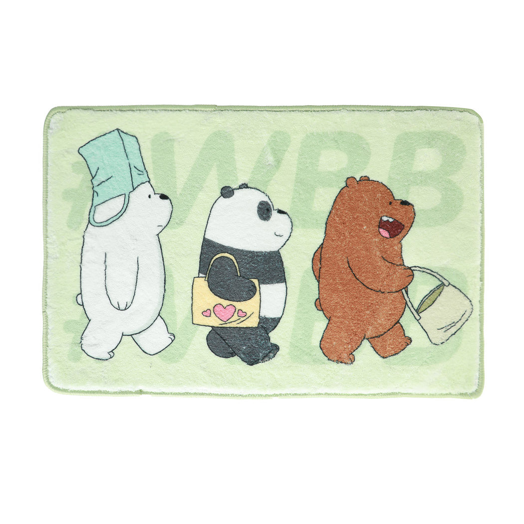 MINISO WE BARE BEARS COLLECTION 5.0 PLUSH FLOOR MAT ( GREEN ) 2013358410108 LIFE DEPARTMENT