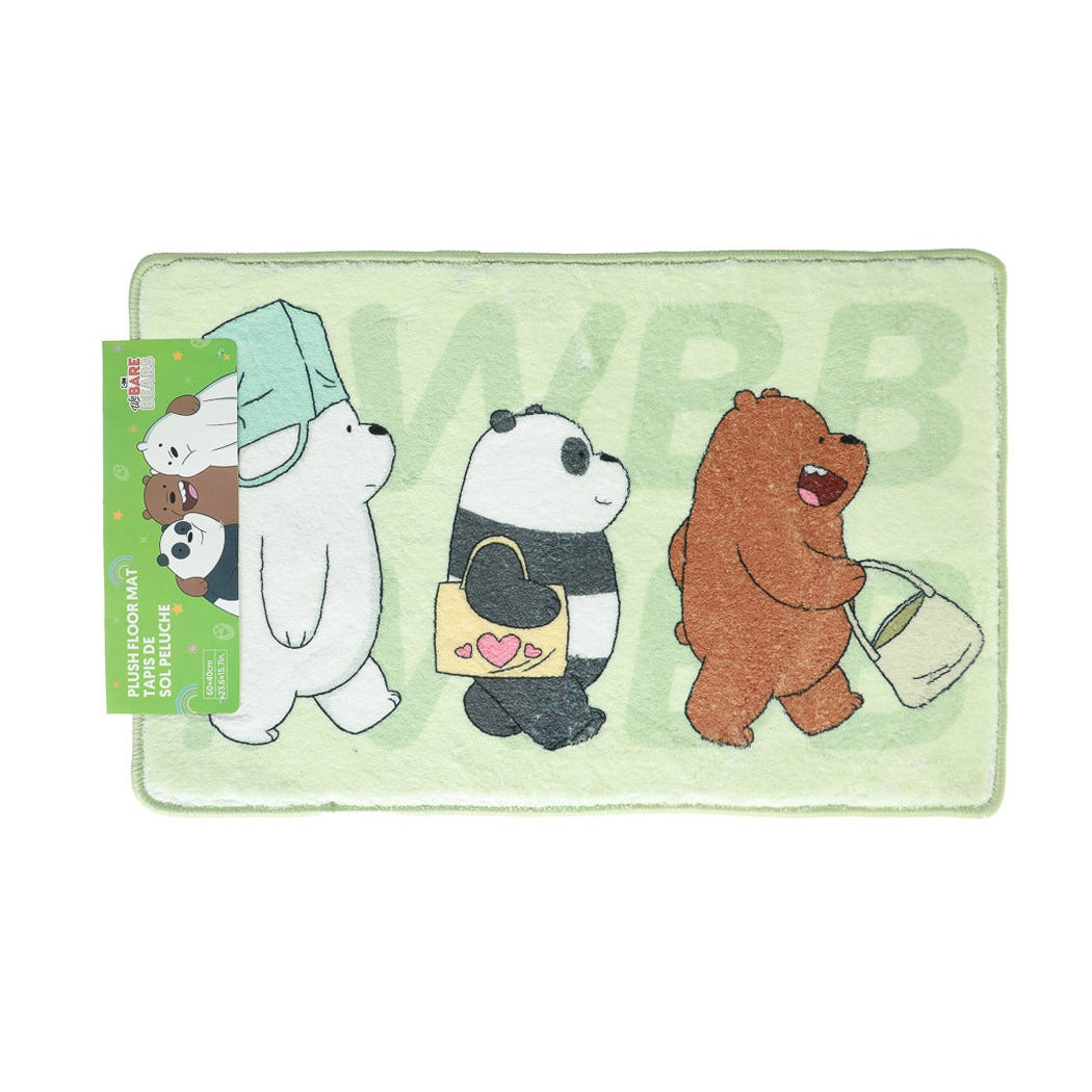 MINISO WE BARE BEARS COLLECTION 5.0 PLUSH FLOOR MAT ( GREEN ) 2013358410108 LIFE DEPARTMENT