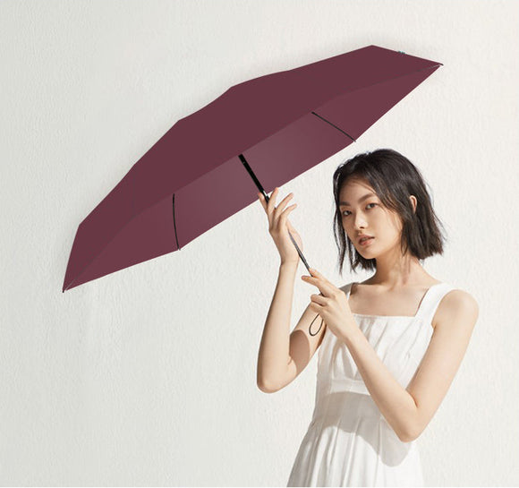 MINISO CLASSIC SOLID COLOR AUTOMATIC UMBRELLA ( CRIMSON ) 2013488710109 LONG UMBRELLA