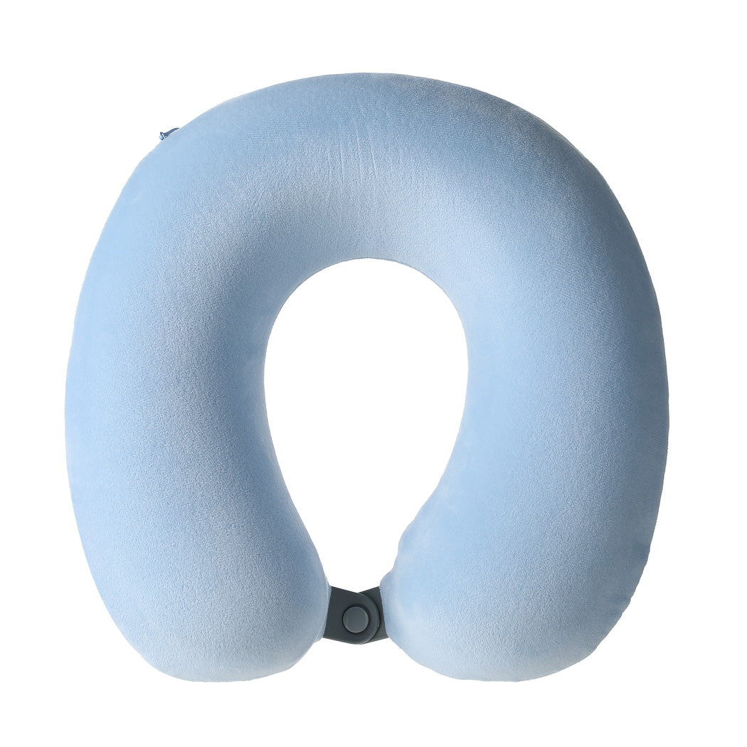 MINISO DUAL COLOR MEMORY FOAM U SHAPED NECK PILLOW(BLUE) 2013550911106 U-SHAPED NECK PILLOW