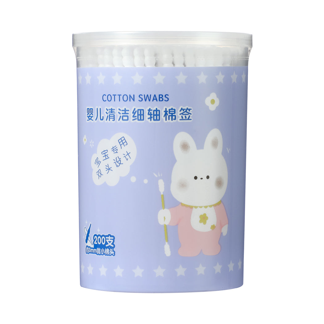 MINISO MINISO EXTRA SLIM COTTON SWABS FOR INFANTS ( SPIRAL HEADS, 200 PCS ) 2013686810106 SKIN CARE & CLEANSING PRODUCTS