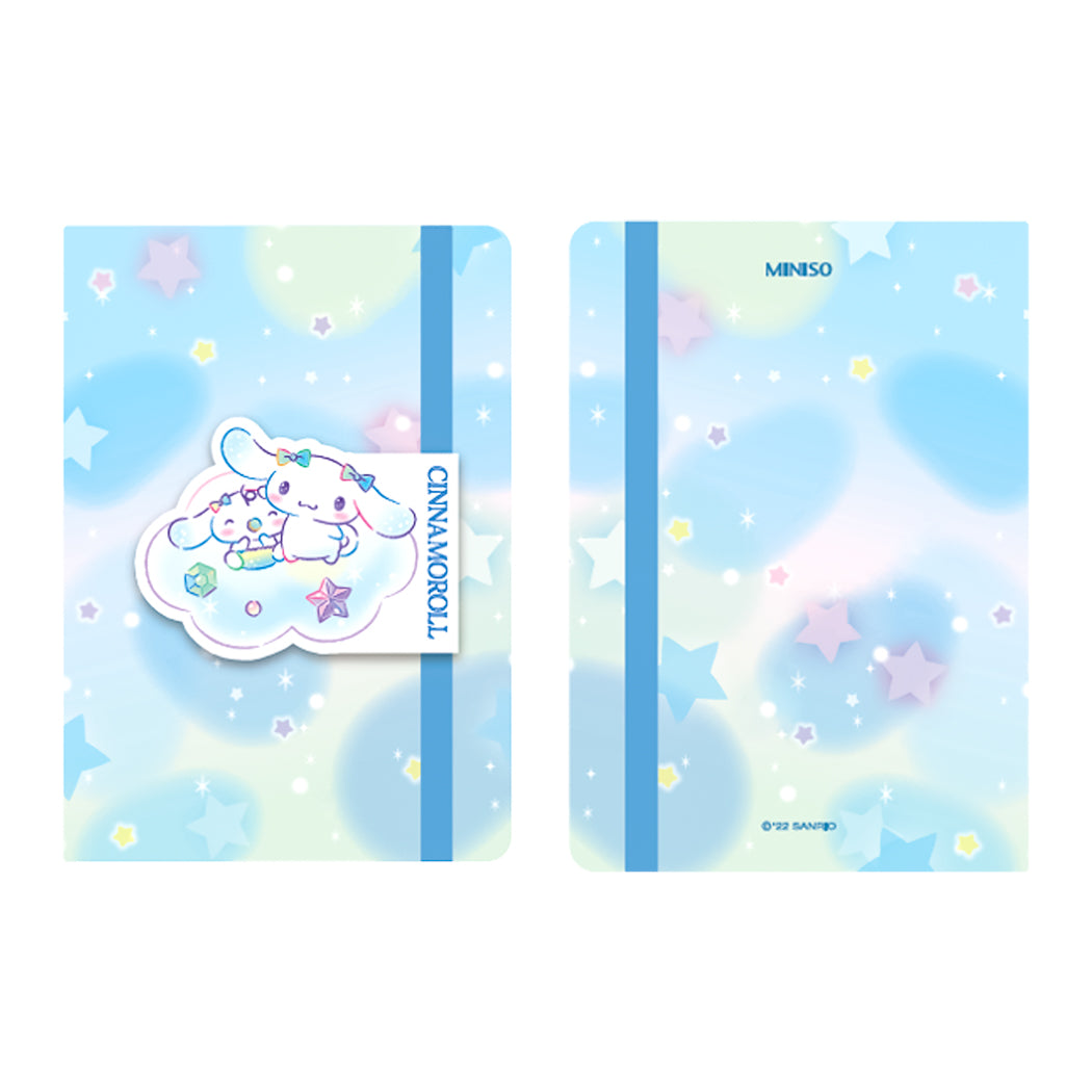 MINISO CINNAMOROLL A5 HARDCOVER BOOK WITH BAND (80 SHEETS) 2013759910108 HARDCOVER MEMO BOOK