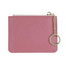 MINISO WOMEN'S WAVY TRICOLOR TOP ZIP COIN PURSE(PINK) 2013834111109 CARD POUCH/ KEY POUCH-1