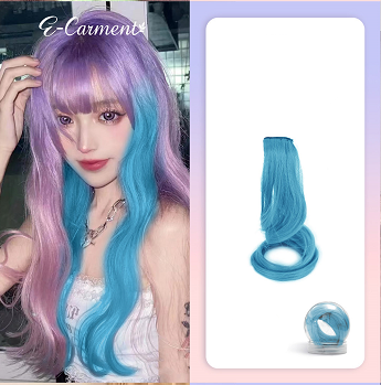 MINISO COLORFUL HAIR-HIGHLIGHTING HAIR EXTENSIONS ( 55CM, 2 PCS ) 2013962412109 MAKEUP TOOLS